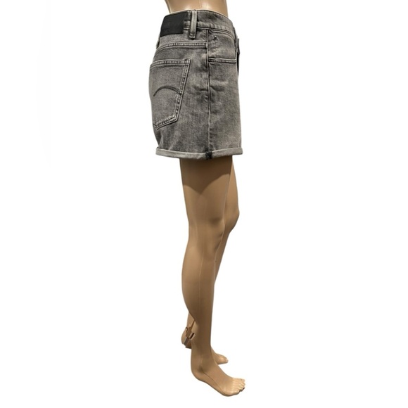 G-STAR Raw Shorts Womens Tedie Ultra High Rise Denim Faded Carbon Size 29 - Picture 6 of 16